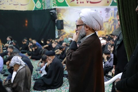 حضور حجت الاسلام والمسلمین حیدری عضو مجلس خبرگان رهبری در بین عزاداران حسینی