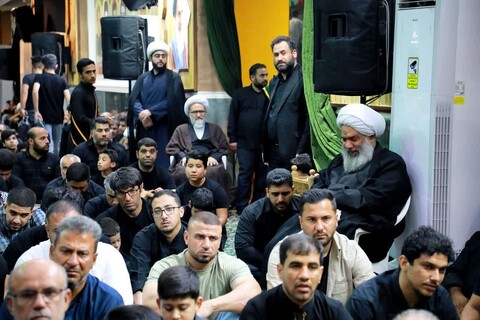 حضور حجت الاسلام والمسلمین فرحانی عضو مجلس خبرگان رهبری در بین عزاداران حسینی