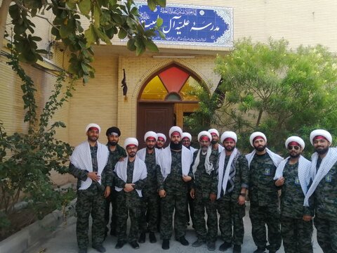 تصاویر/ اعزام روحانیون بسیجی مدرسه علمیه آل البیت به ابوموسی
