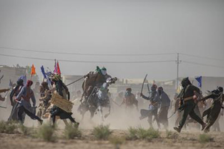 برگزاری باشکوه مراسم تعزیه در دیوانیه عراق + تصاویر