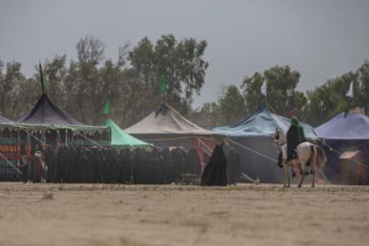 برگزاری باشکوه مراسم تعزیه در دیوانیه عراق + تصاویر