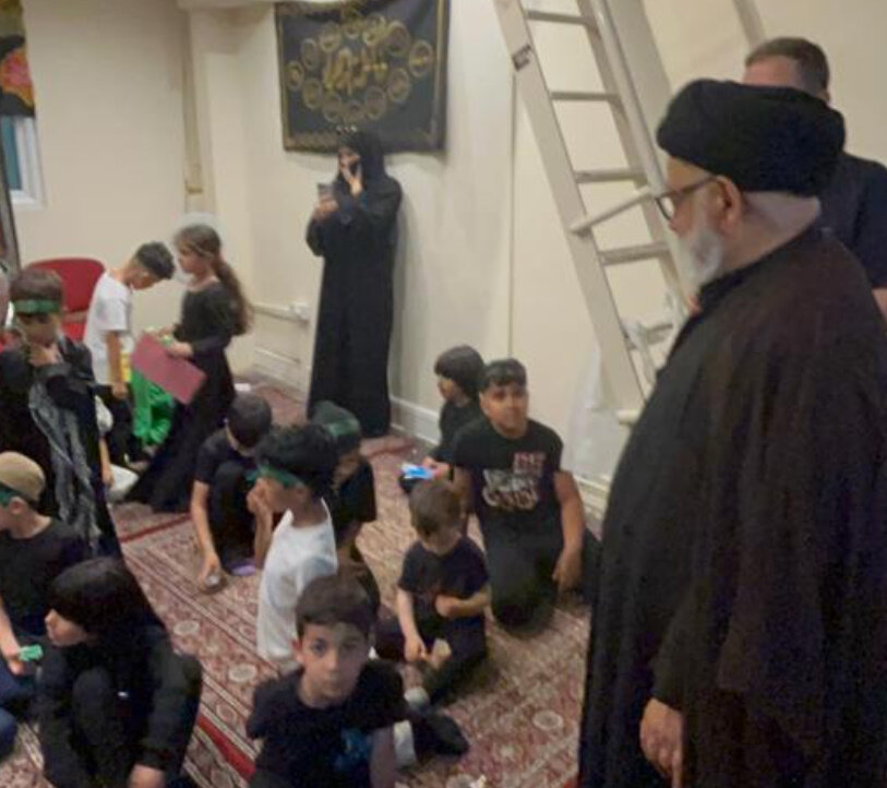 حضور نماینده آیتالله العظمی سیستانی در مجلس عزای حسینی در ولز