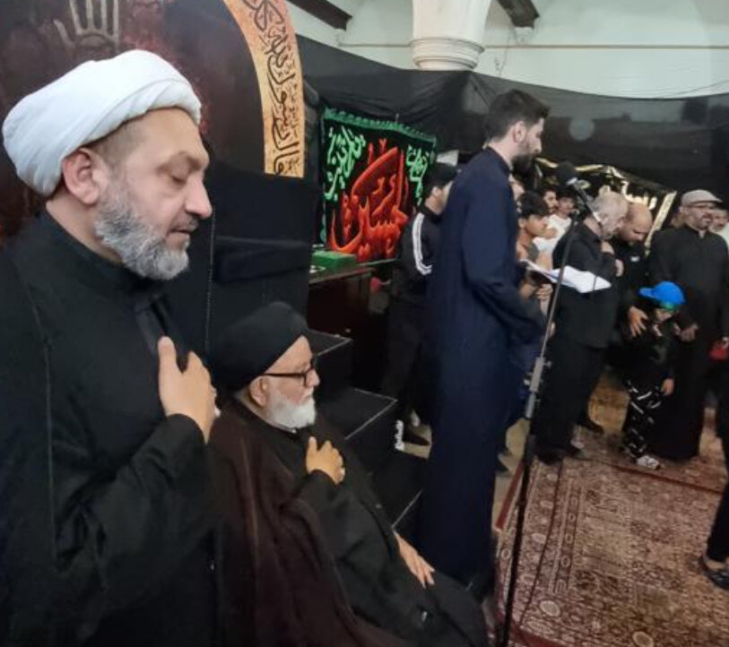حضور نماینده آیتالله العظمی سیستانی در مجلس عزای حسینی در ولز