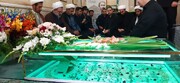 مقبره شیخ شهید غبارروبی و عطرافشانی شد + عکس و فیلم