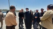 فیلم| بازدید نماینده ولی فقیه در خوزستان از زیرساخت‌های منطقه ۲ هکتاری شلمچه و عراق