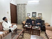 علامہ شبیر حسن میثمی کی دورہ عراق کے بعد قائد ملت جعفریہ پاکستان سے اہم ملاقات