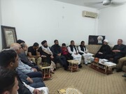 पाकिस्तान के गृहमंत्री राना सनाउल्लाह खान ने नजफ अशरफ में हज़रत आयतुल्लाहिल उज़मा अलह़ाज ह़ाफ़िज़ बशीर हुसैन नजफ़ी से मुलाकात की/फोटो