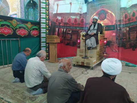 تصاویر/ عزاداری دو شب اول دهه سوم محرم در هلال بن علی (ع) آران وبیدگل