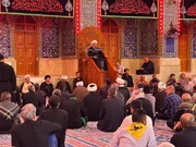 تصاویر/ سخنرانی امام جمعه بوشهر در حرم امام حسین و حضرت عباس علیهم السلام