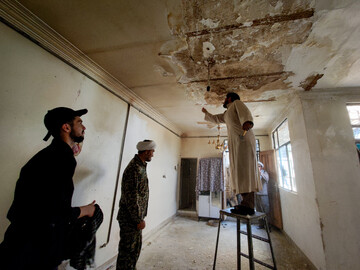 تصاویر/ مرمت منزل یک خانواده محروم توسط طلاب جهادگر البرزی