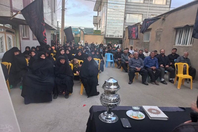 برگزاری مجالس روضه در کوچه های شهرک شهدای سنقر کلیایی + عکس