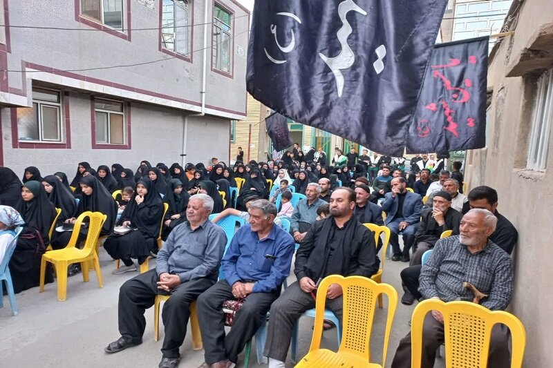 برگزاری مجالس روضه در کوچه های شهرک شهدای سنقر کلیایی + عکس