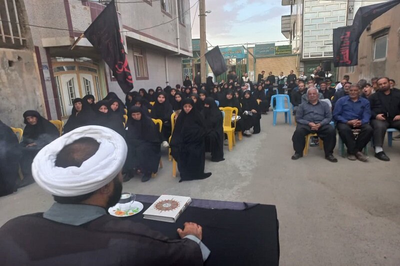 برگزاری مجالس روضه در کوچه های شهرک شهدای سنقر کلیایی + عکس