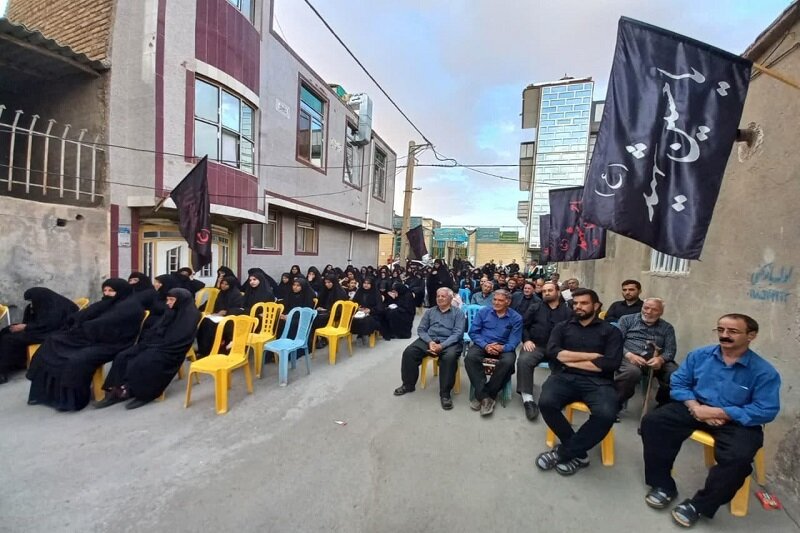 برگزاری مجالس روضه در کوچه های شهرک شهدای سنقر کلیایی + عکس