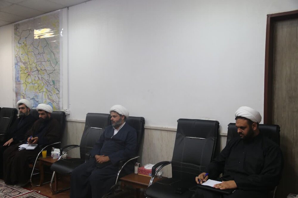 برگزاری جلسه ستاد اربعین حوزه علمیه خوزستان + عکس