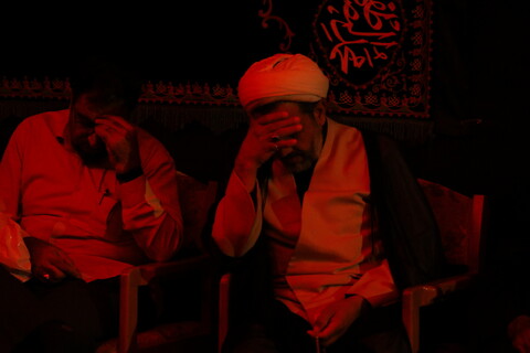 تصاویر / آخرین شب عزاداری ماه محرم در بیت مرحوم آیت الله هاشمی شاهرودی