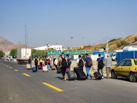 تصاویر/ آغاز تردد زوار اربعین از مرز تمرچین