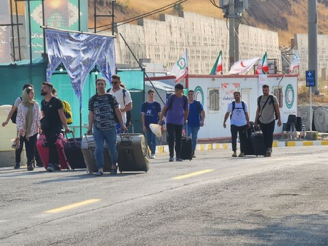 تصاویر/ آغاز تردد زوار اربعین از مرز تمرچین