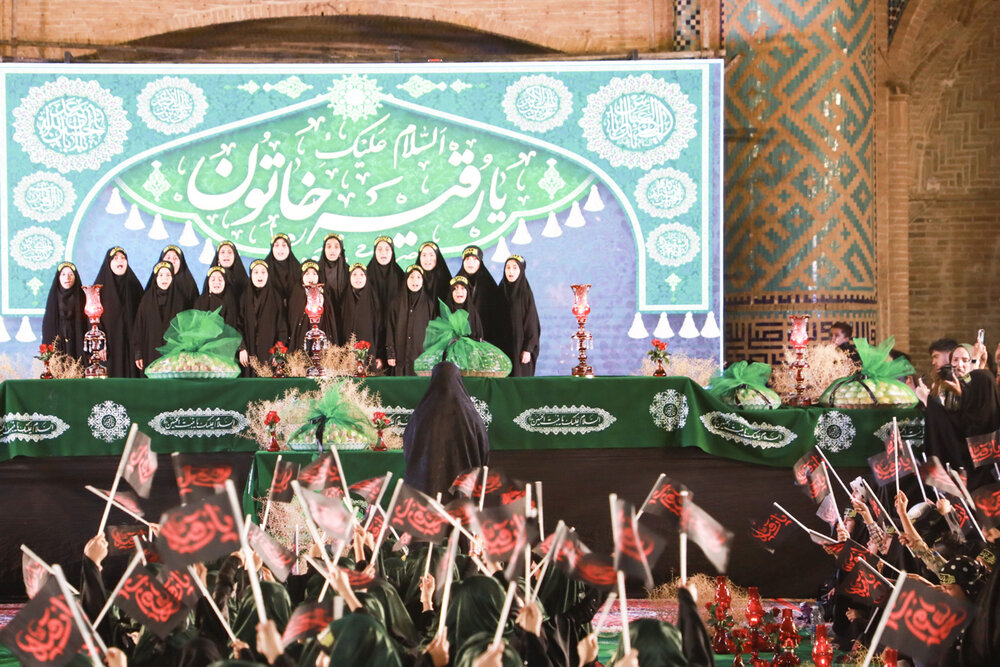 بزرگترین سفره حضرت رقیه (س) در یزد گسترده شد + عکس