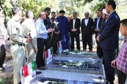 تصاویر/ مراسم غبار روبی مزار شهدای سردشت به مناسبت هفته دولت