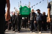 تصاویر/ عراق کے شہر ناصریہ میں تابوت امام حسن مجتبیٰ (ع) برامد