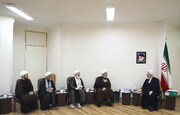 تصاویر/ دیدار اعضای ستاد نکوداشت آیت الله ناصری با آیت الله اعرافی
