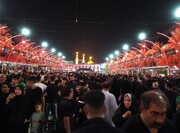 تصاویر/ اربعین حسینی کے موقع پر؛ بین الحرمین اور کربلا معلی کے مناظر