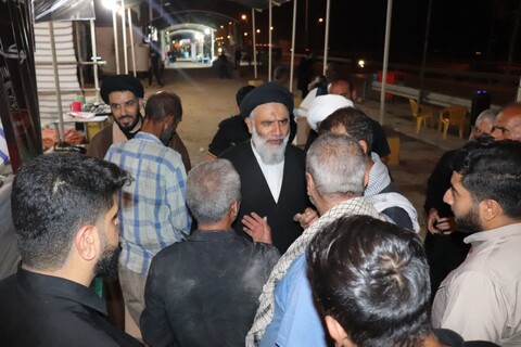 بازدید نماینده ولی فقیه خوزستان از خدمات دهی در مرز شلمچه