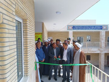 تصاویر/ افتتاح ساختمان جدید مدرسه علمیه حضرت مهدی (عج) بهاباد