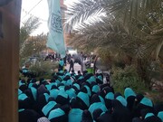 حضور اعضای کاروان همپای قافله ۷ جامعةالزهرا(س) در مسجد حنانه و مرقد کمیل