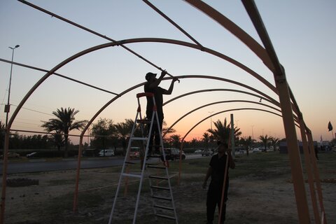 تصاویر/ آماده سازی مواکب اربعین حسینی