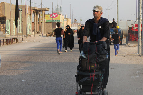 تصاویر/ آغاز پیاده روی زوار از نجف اشرف به سمت کربلای معلی