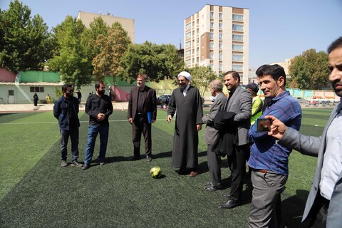 تصاویر / بازدید نماینده ولی فقیه در استان از مدرسه فوتبال شهرداری همدان