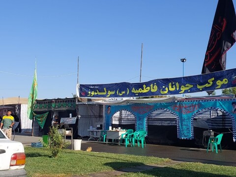 تصاویر/ بازدید امام جمعه نقده از مواکب حسینی در مرز تمرچین و شهرستان نقده