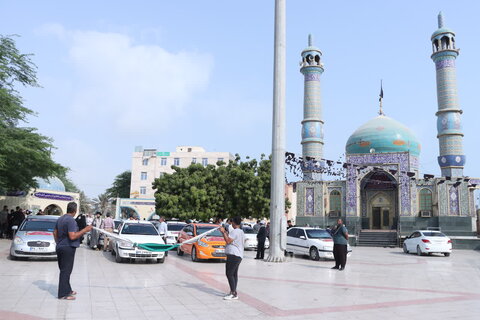 تصاویر/ اعزام زائران حسینی برای پیاده رویی اربعین شهرستان قشم