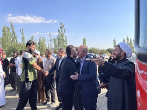 تصاویر/ فعالیت روحانیون آذربایجان غربی در مواکب حسینی مرز تمرچین