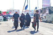 تصاویر/ تردد زوار اربعین از مرز تمرچین در چهاردهمین روز از فعالیت خود