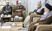 بازدید نماینده رهبر انقلاب در عراق از ستاد بازسازی عتبات عالیات در نجف اشرف
