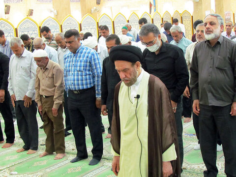 تصاویر/ نمازجمعه بندر دیّر در قاب دوربین