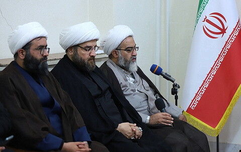 اعضای کنگره بین‌المللی بزرگداشت علامه میرحامدحسین لکهنوی با آیت الله حسینی بوشهری 