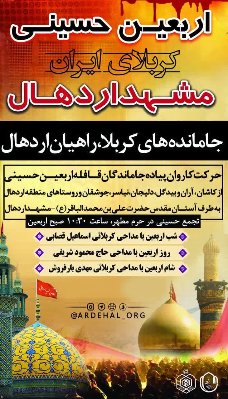 راهپیمایی جاماندگان اربعین به سوی حرم علی بن باقر(ع)