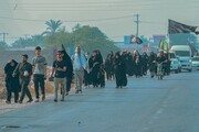 تصاویر/ راهپیمایی جاماندگان اربعین در دلوار