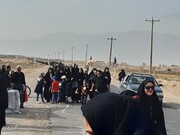 تصاویر/ مراسم پیاده‌روی جاماندگان اربعین حسینی در نوش آباد