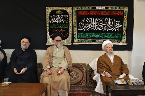 مراسم عزاداری اربعین حسینی در دفتر آیت الله العظمی مکارم شیرازی