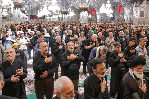تصاویر/ عزاداری روز اربعین حسینی در حرم مطهر رضوی