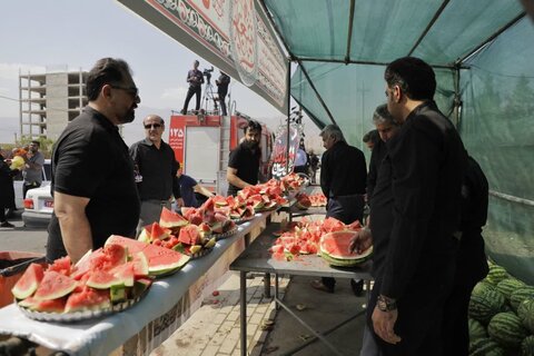 تصاویر/ برپایی موکب فرهنگی، هنری در پیاده روی جاماندگان اربعین حسینی کاشان
