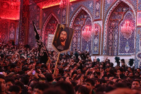 حضور هیئت‌های عزاداری ایرانی و عراقی در حرم امام حسین(ع)