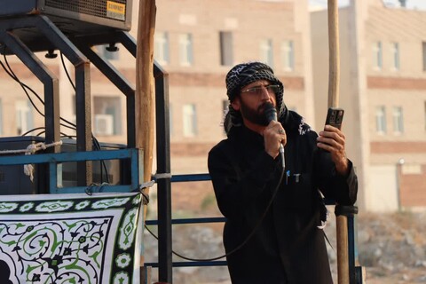 پیاده روی جاماندگان اربعین در شهر عالیشهر