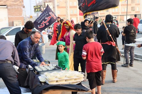 پیاده روی جاماندگان اربعین در شهر عالیشهر