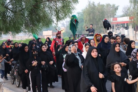 پیاده روی جاماندگان اربعین در شهر عالیشهر